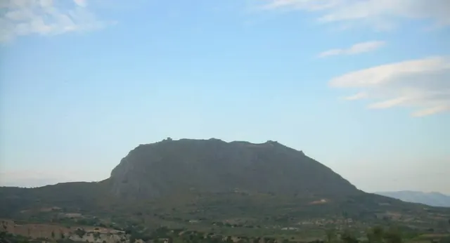 Acrocorinth, the rock above Corinth and the Isthmus