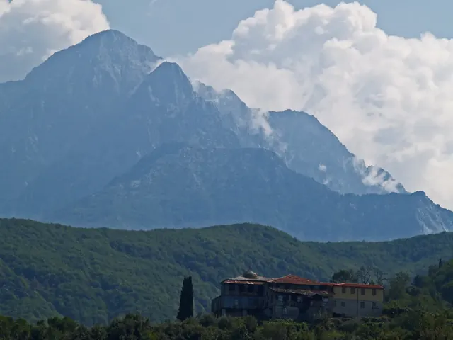 Mount Athos, where Mardonius’ fleet was wrecked in 492 BC
