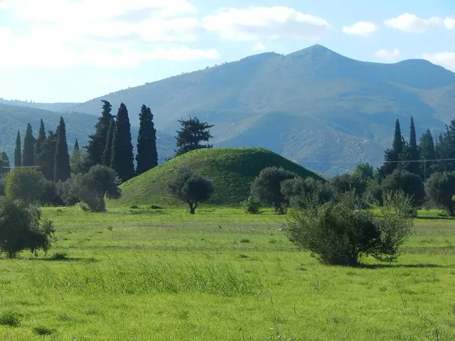 The Soros, the burial mound of the Athenians who fell at Marathon