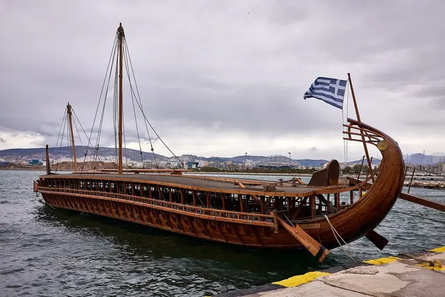 Olympias, a modern full-size reconstruction of an Athenian trireme
